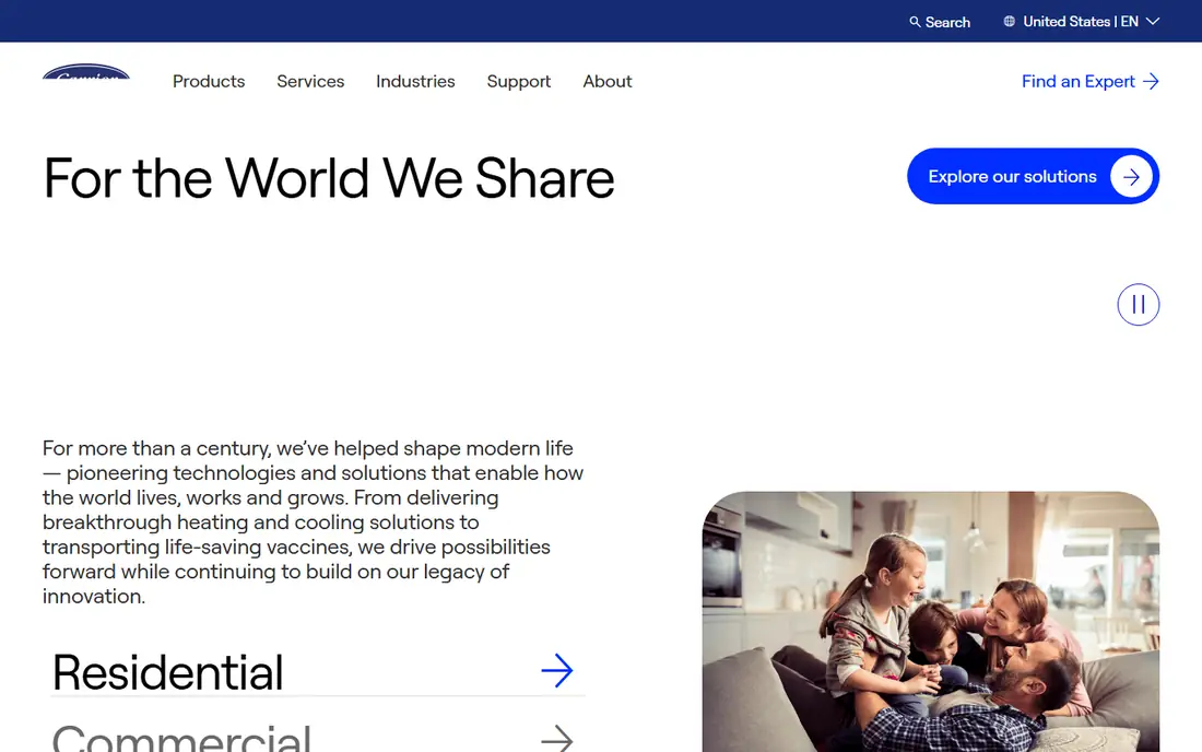 Carrier homepage