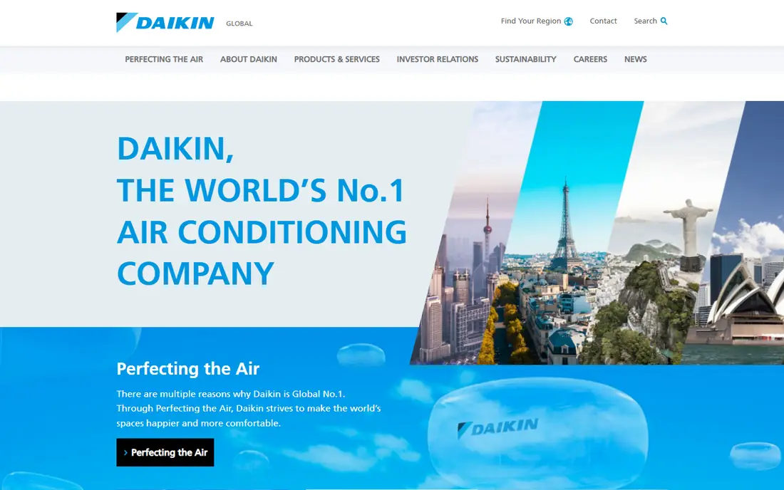 Daikin homepage