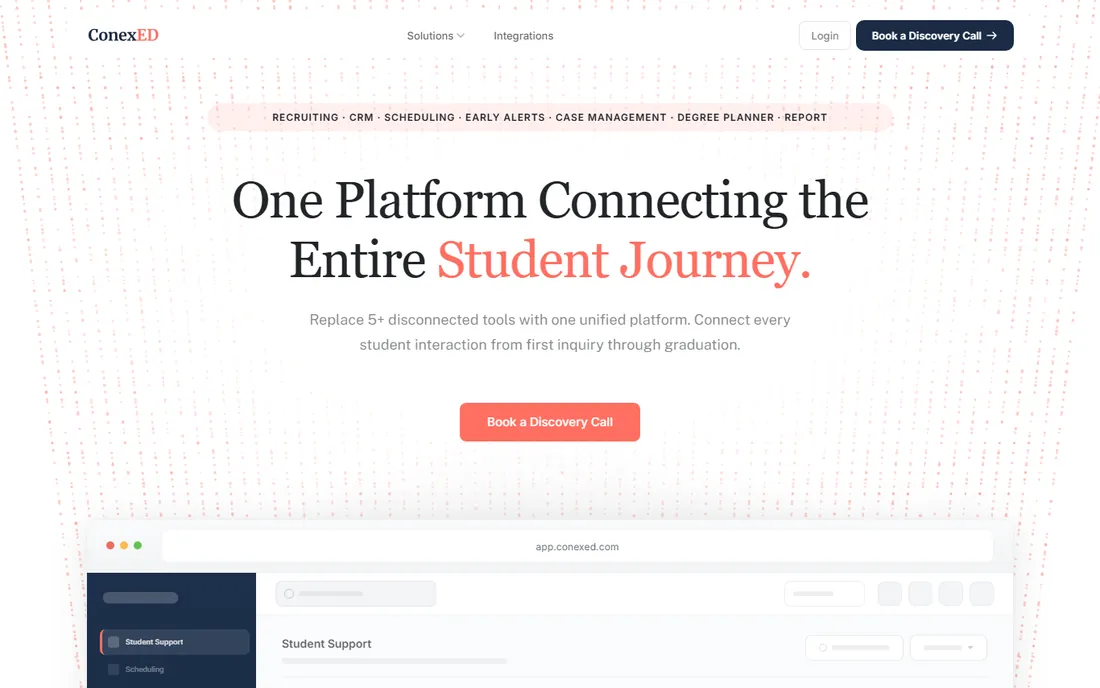 ConexED homepage