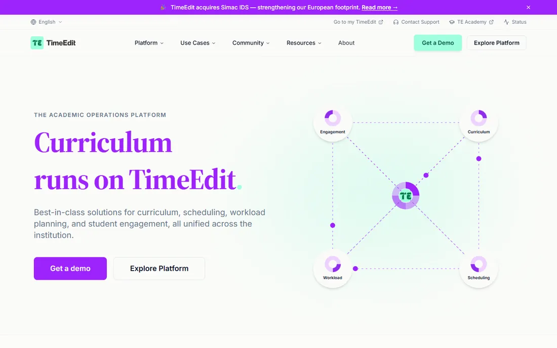 TimeEdit homepage
