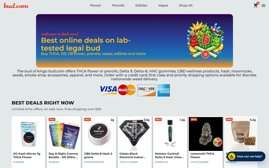 Bud homepage