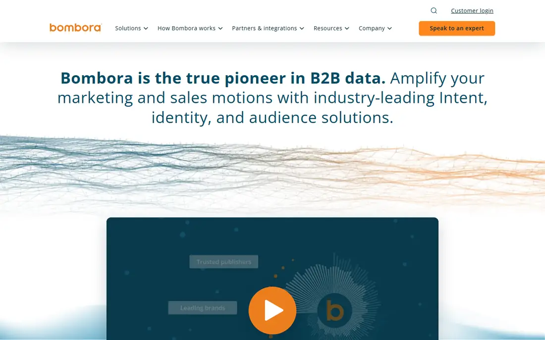 Bombora homepage