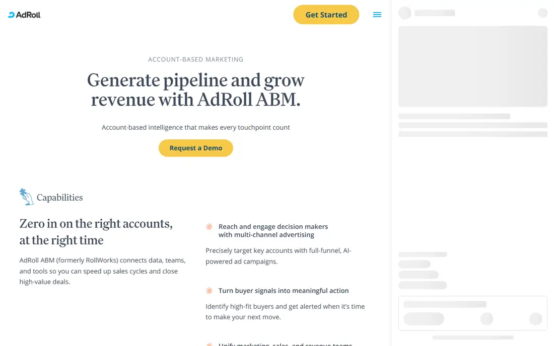 RollWorks homepage