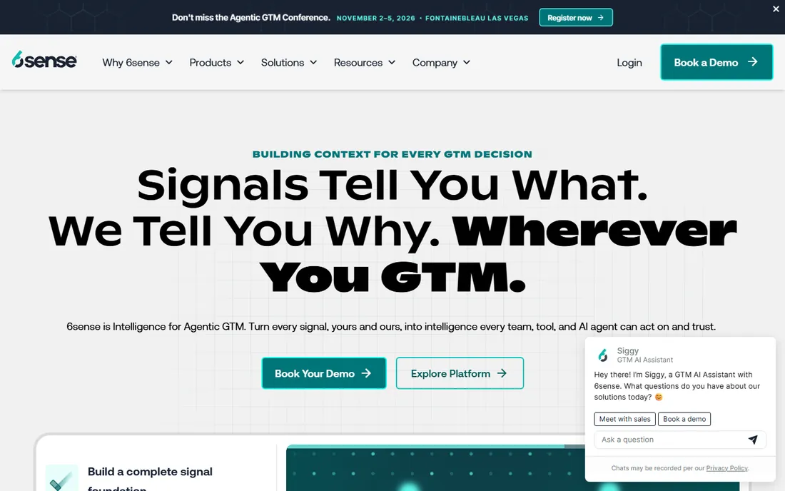 6sense homepage