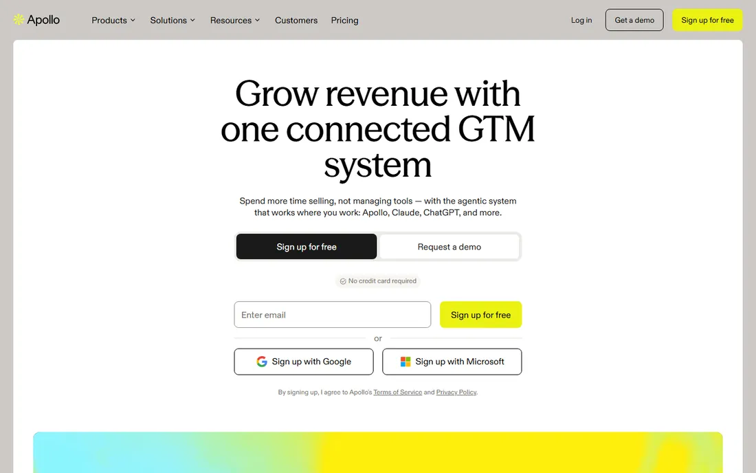 Apollo homepage