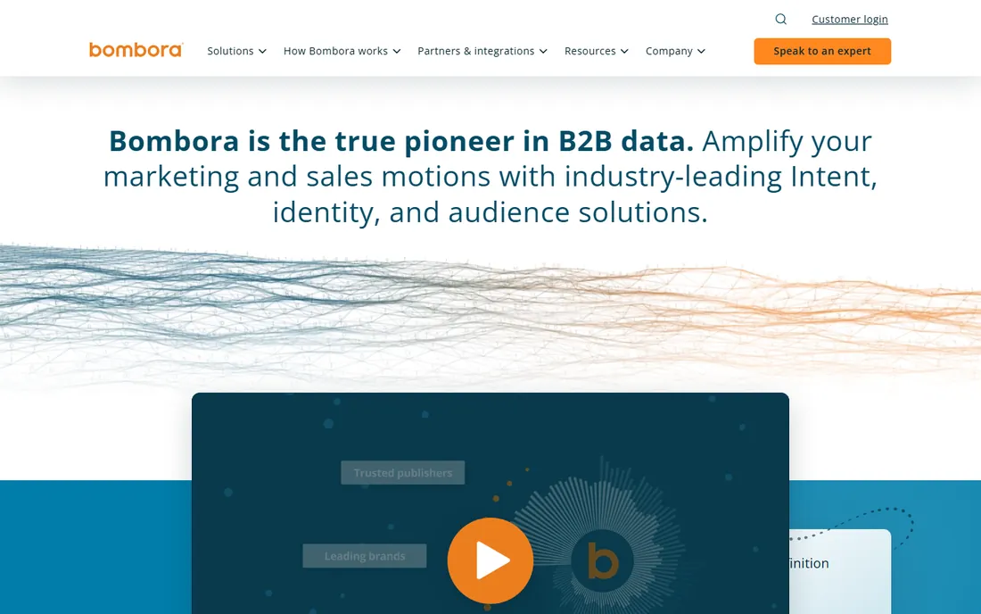 Bombora homepage