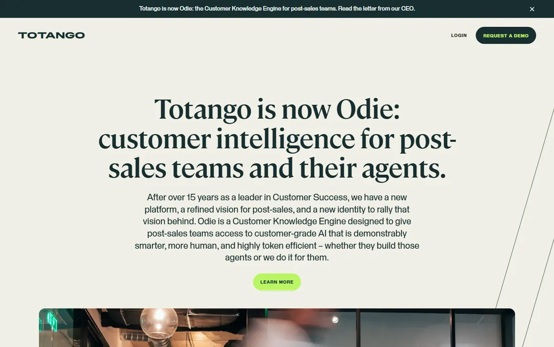Totango homepage