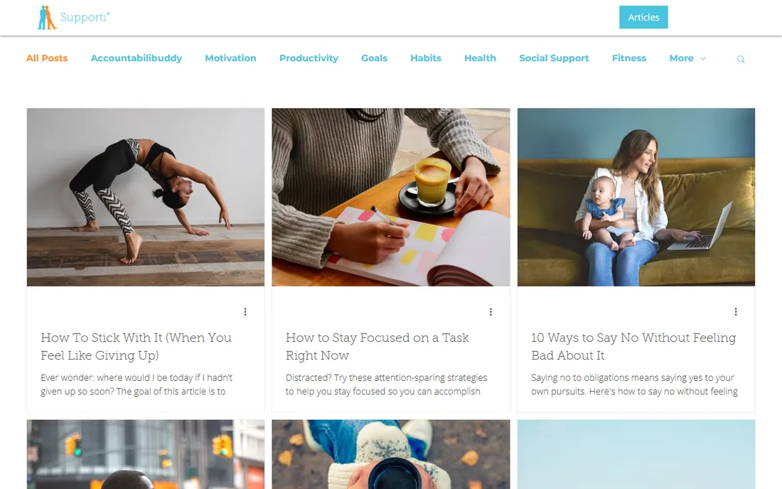 Supporti homepage