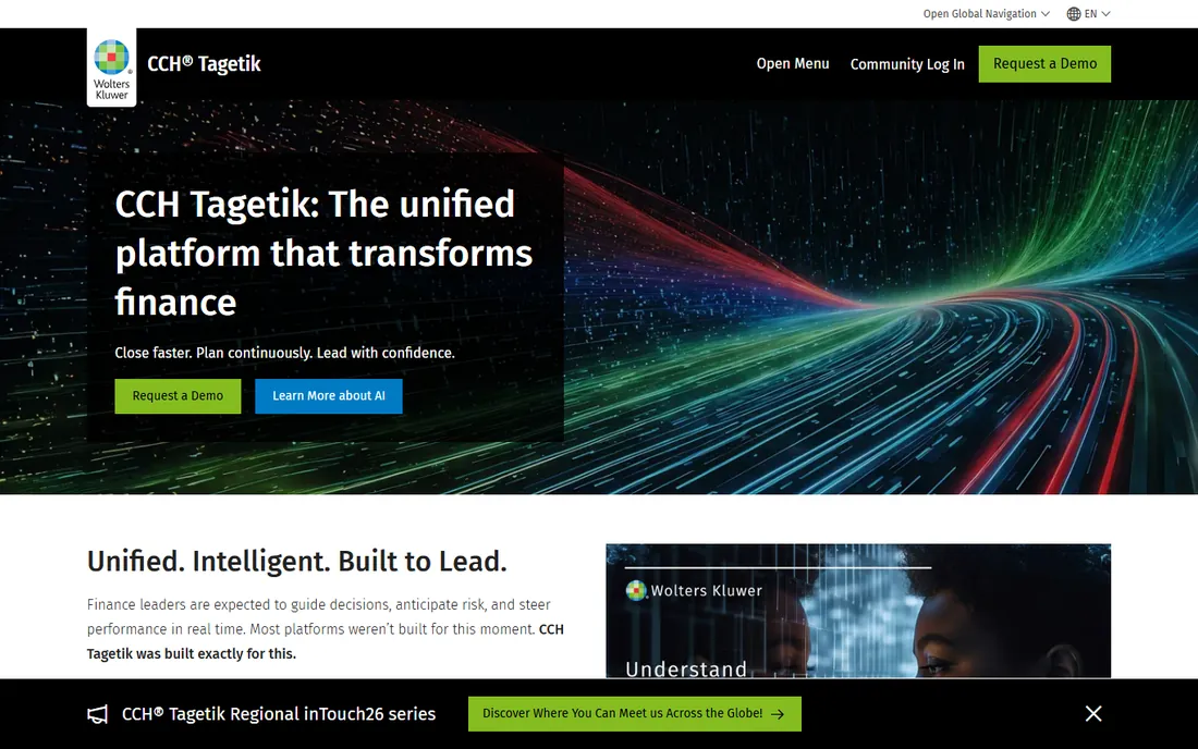 CCH Tagetik homepage