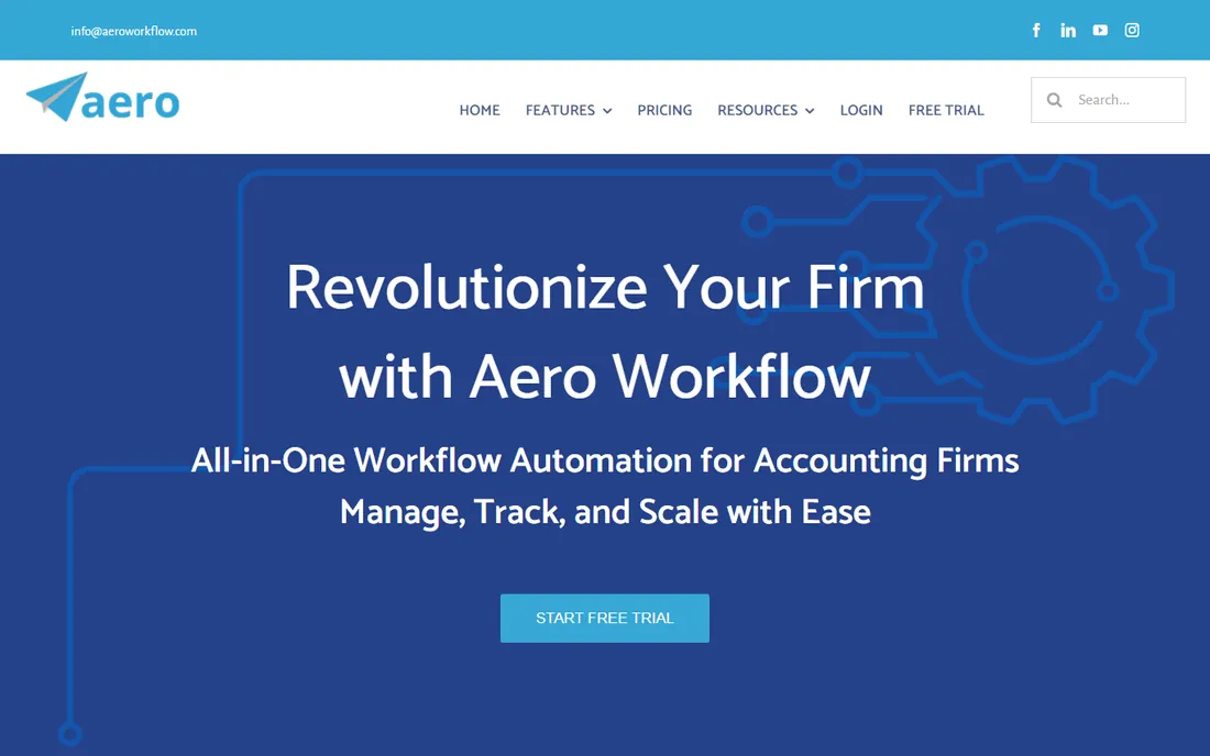 Aero Workflow homepage
