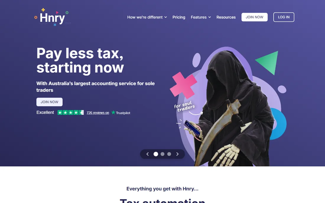 Hnry homepage