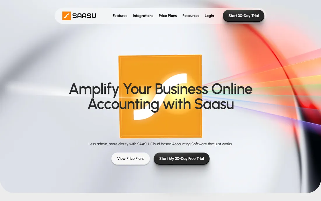 Saasu homepage