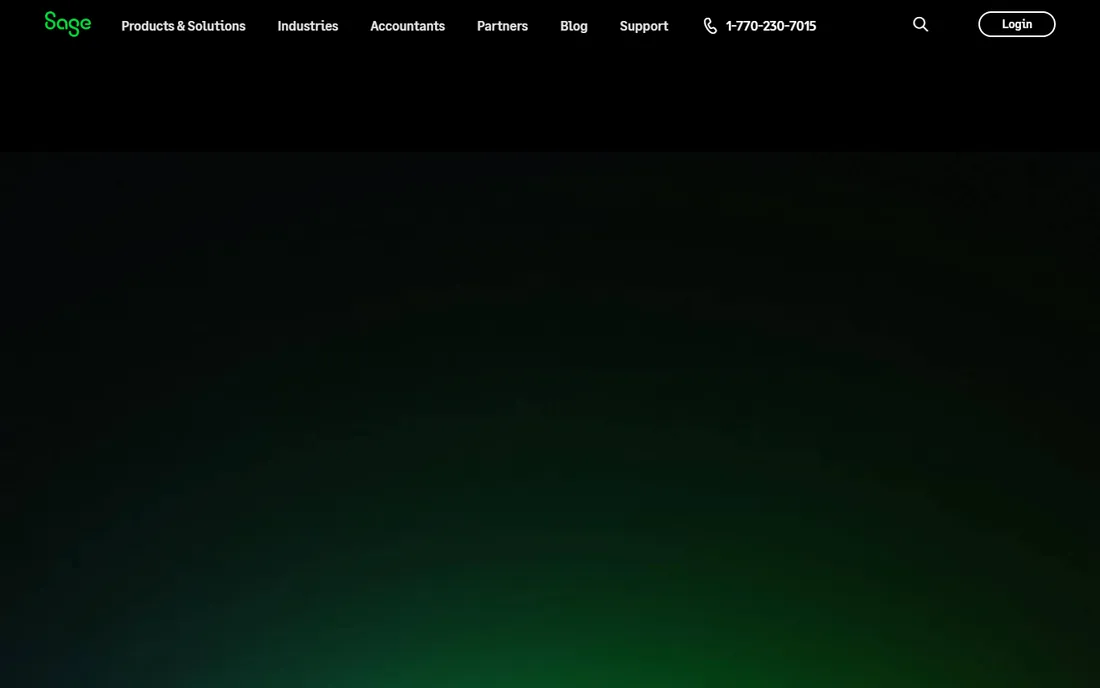 Sage Intacct homepage