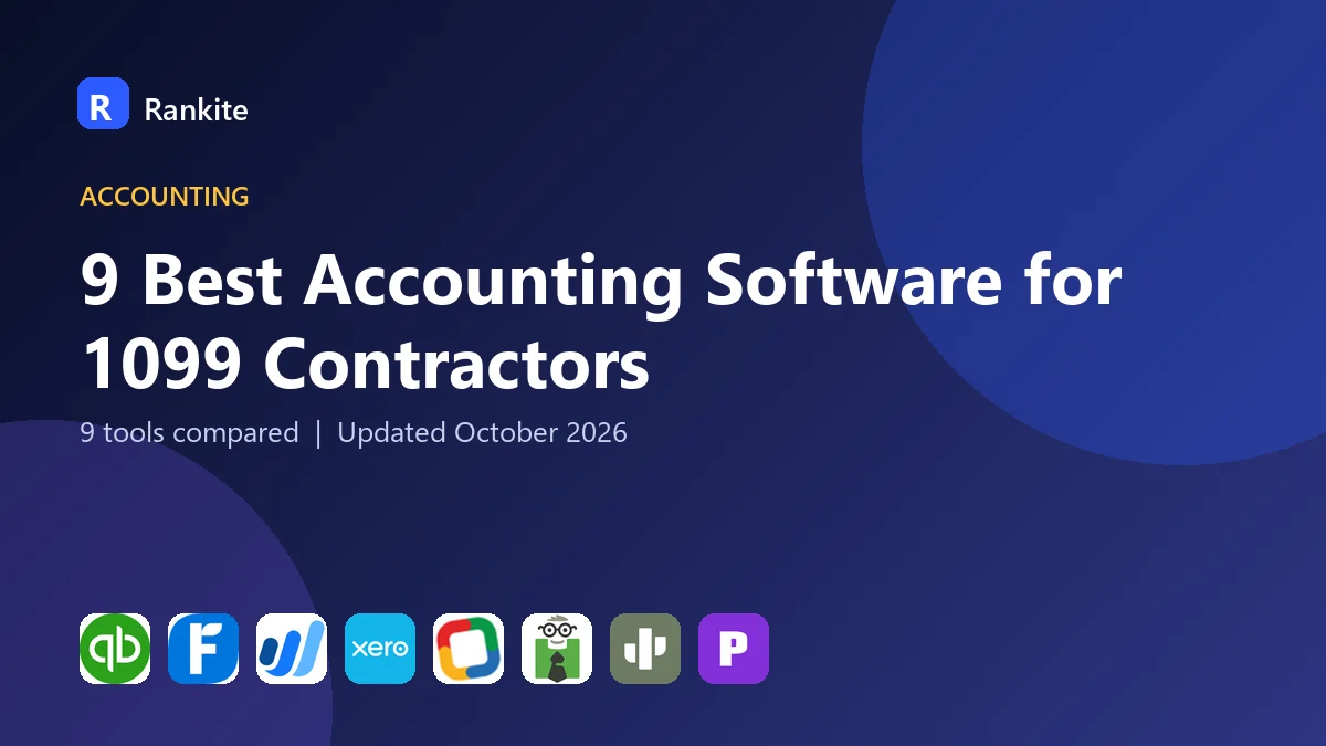 9 Best Accounting Software for 1099 Contractors in 2026