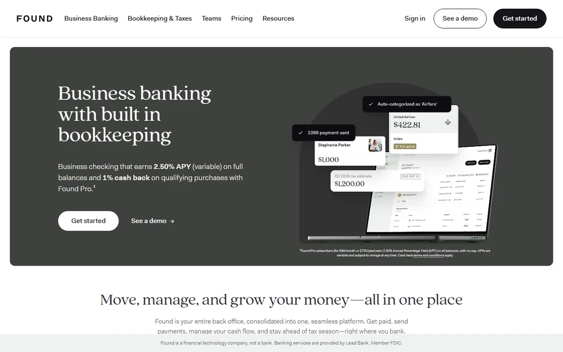 Found homepage