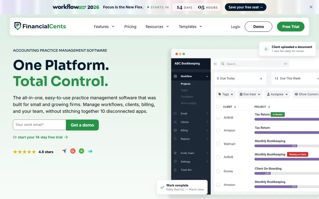 Financial Cents homepage
