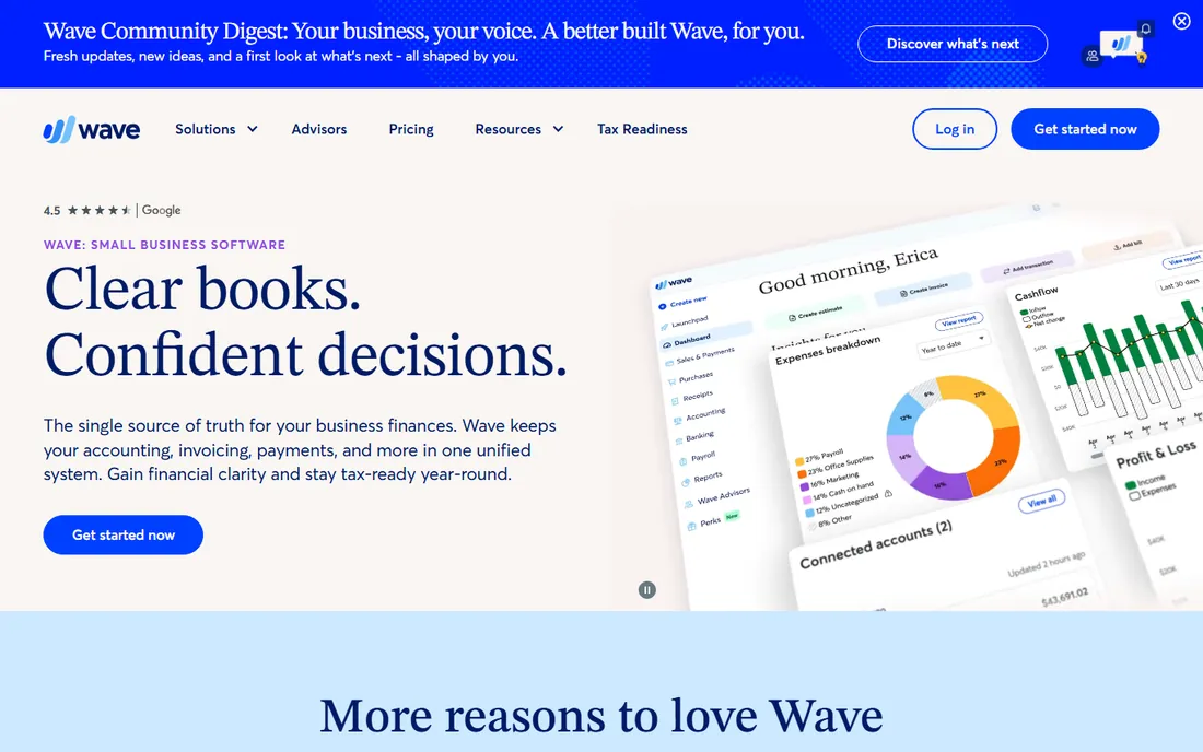 Wave homepage