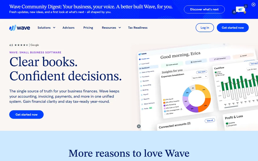 Wave homepage