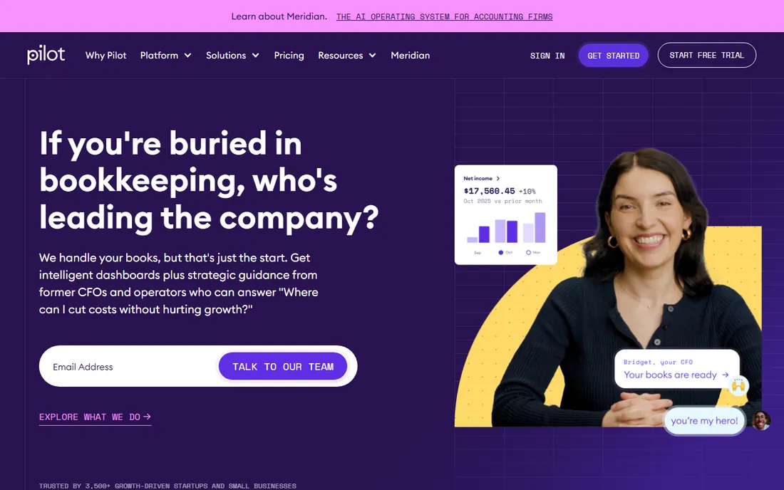Pilot homepage