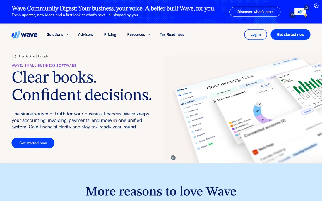 Wave homepage