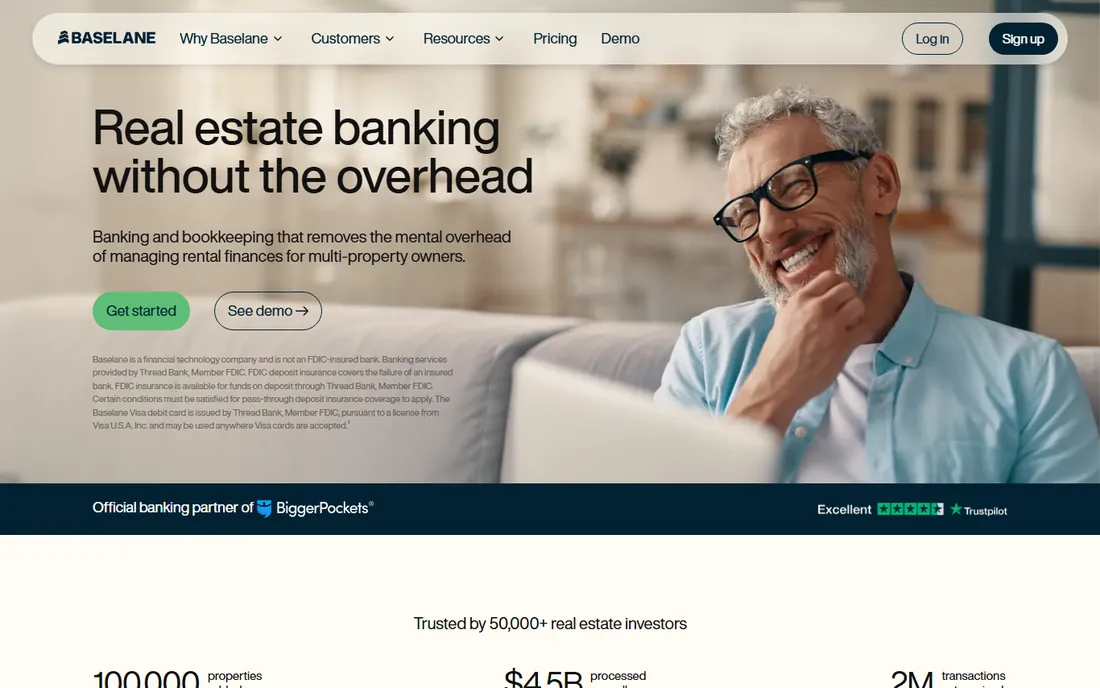 Baselane homepage