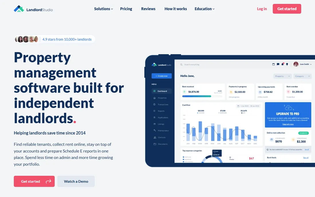 Landlord Studio homepage