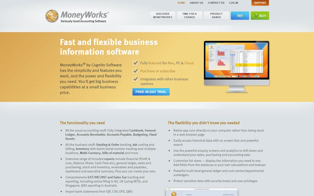 MoneyWorks homepage