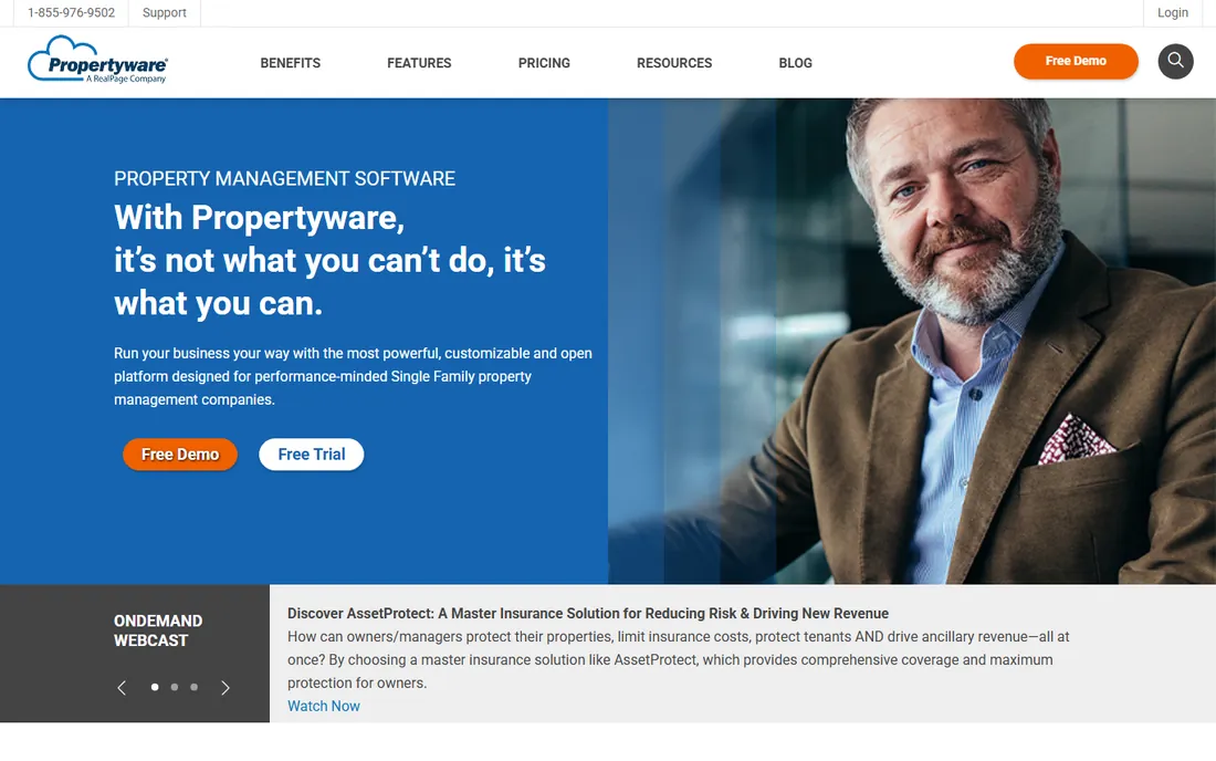 Propertyware homepage