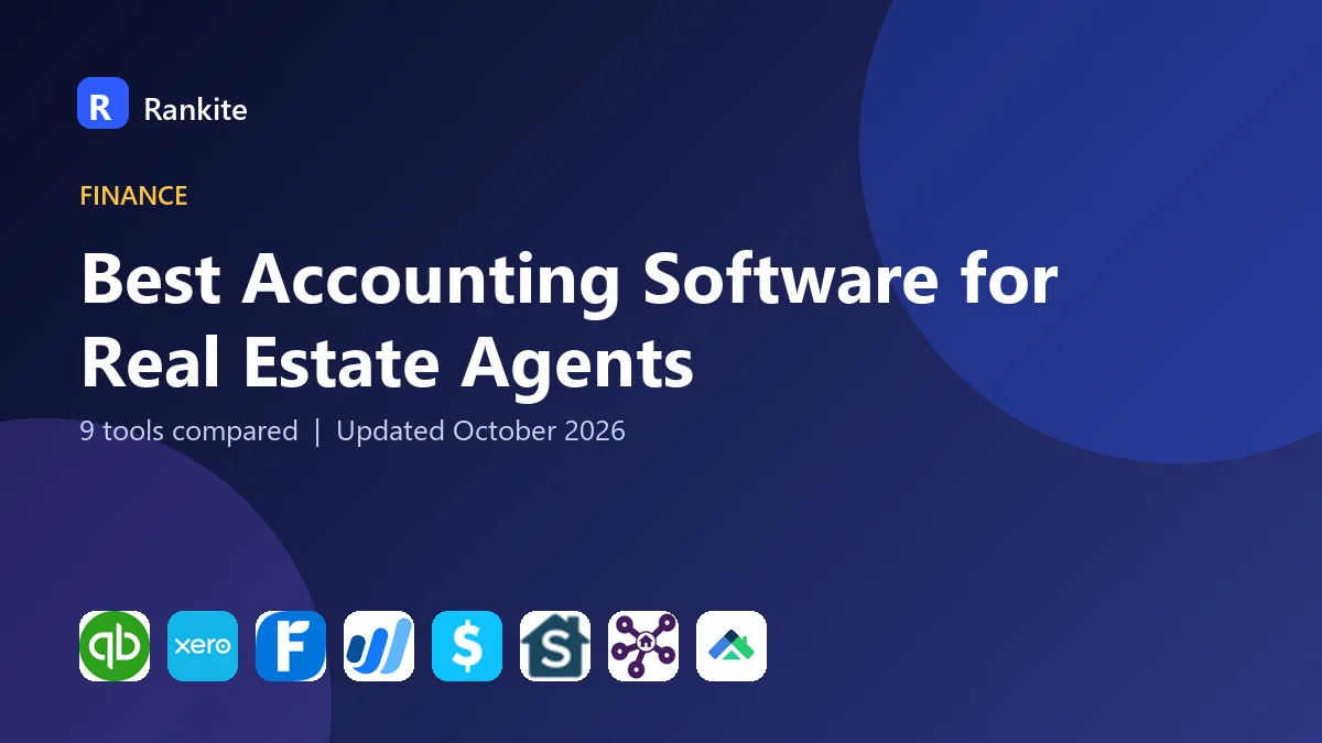 Best Accounting Software for Real Estate Agents in 2026: 9 Tools Compared