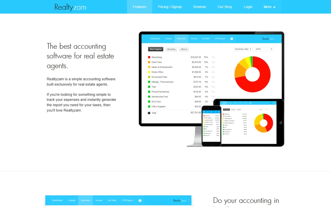 Realtyzam homepage