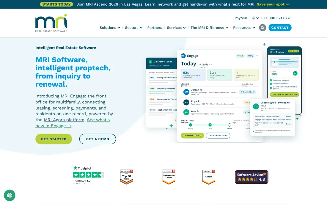 MRI Software homepage