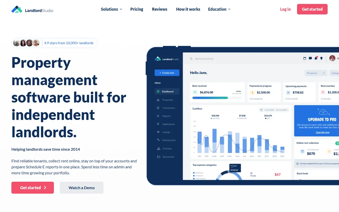 Landlord Studio homepage