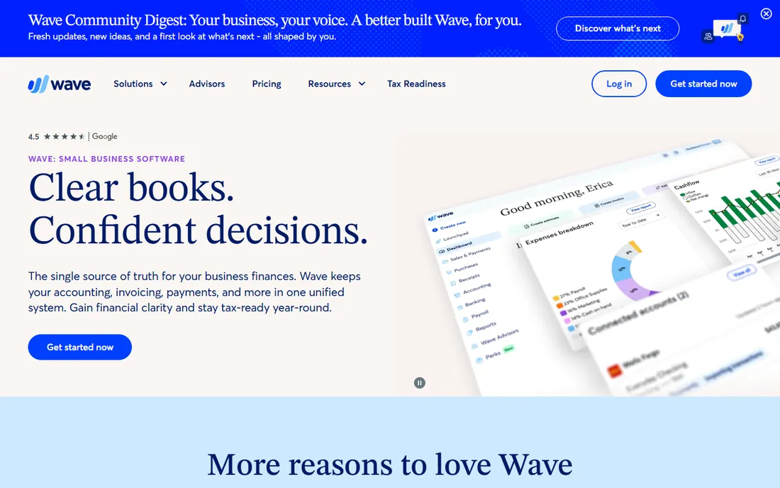 Wave homepage