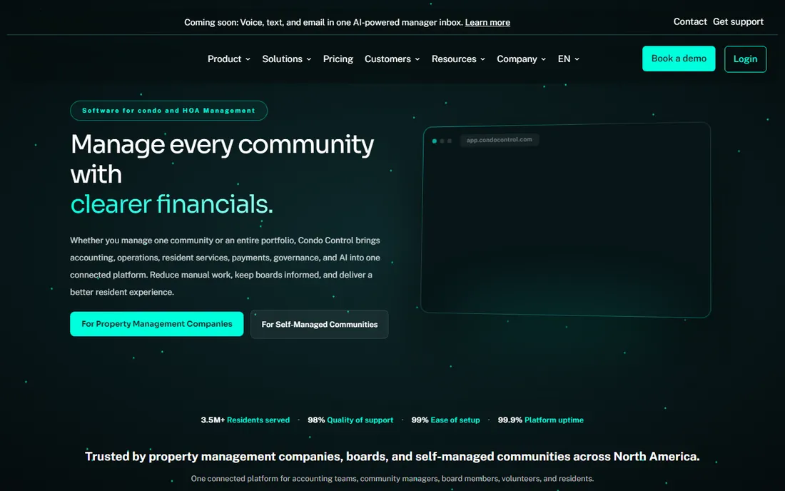 Condo Control homepage