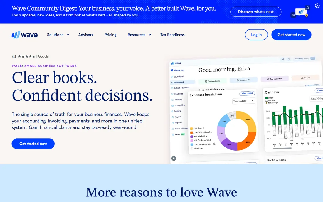Wave homepage