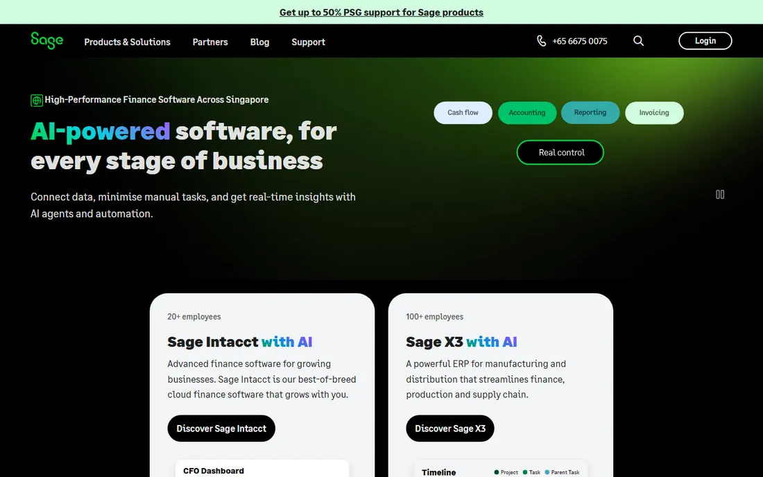 Sage homepage