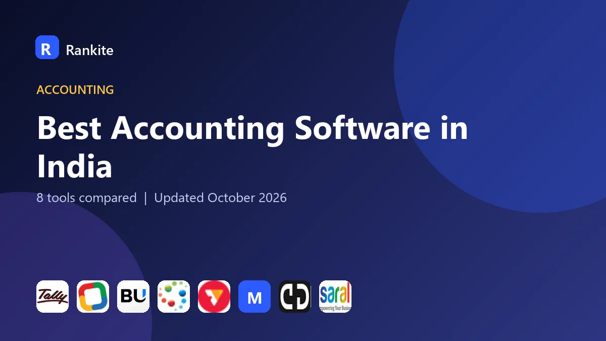 Best Accounting Software in India: 8 Tools Compared