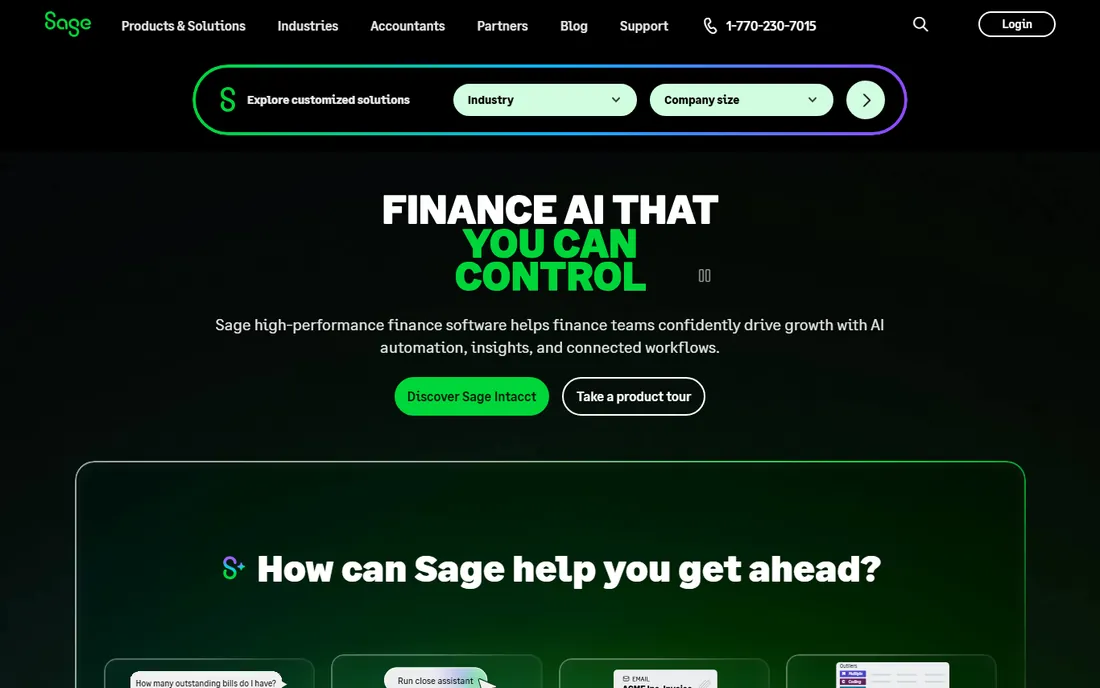Sage homepage