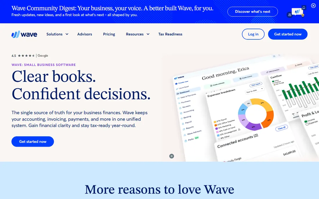 Wave homepage