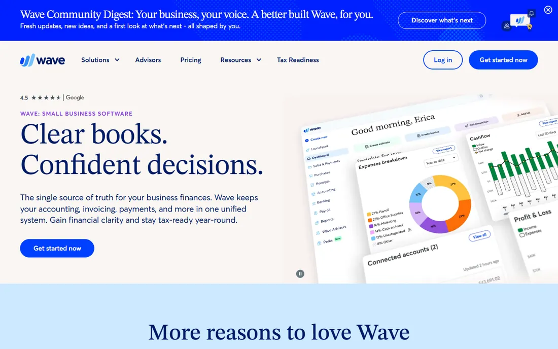 Wave homepage