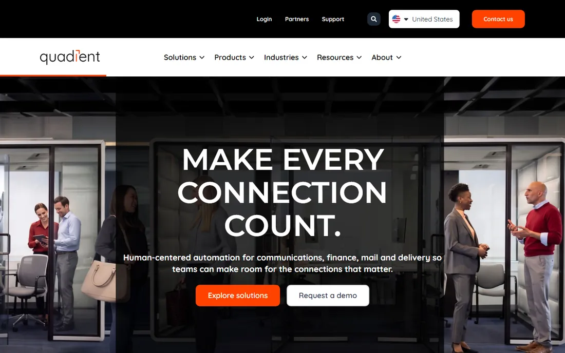 Quadient AP homepage