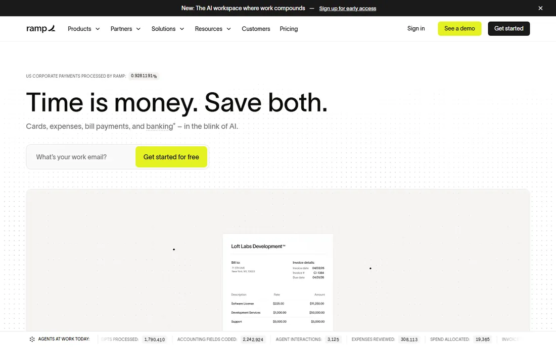 Ramp homepage