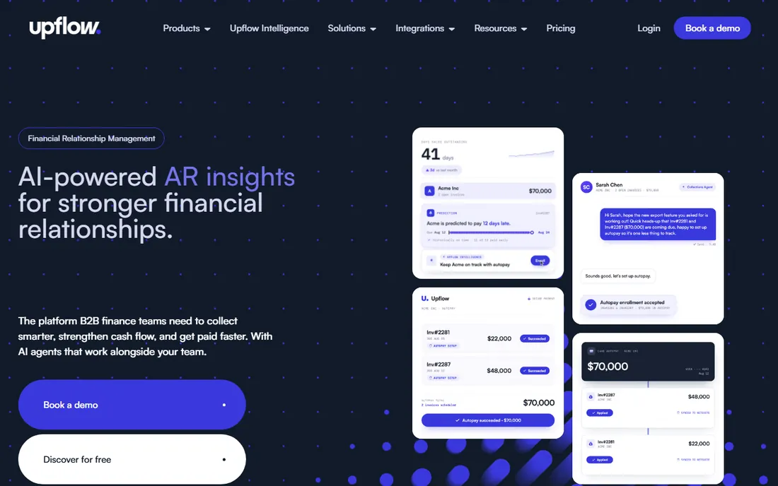 Upflow homepage