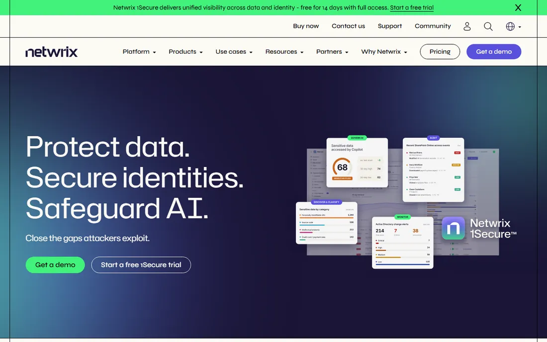 Netwrix Auditor homepage