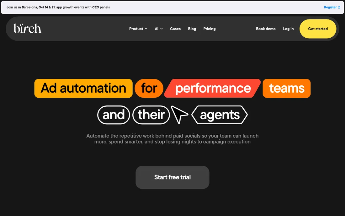 Birch (formerly Revealbot) homepage