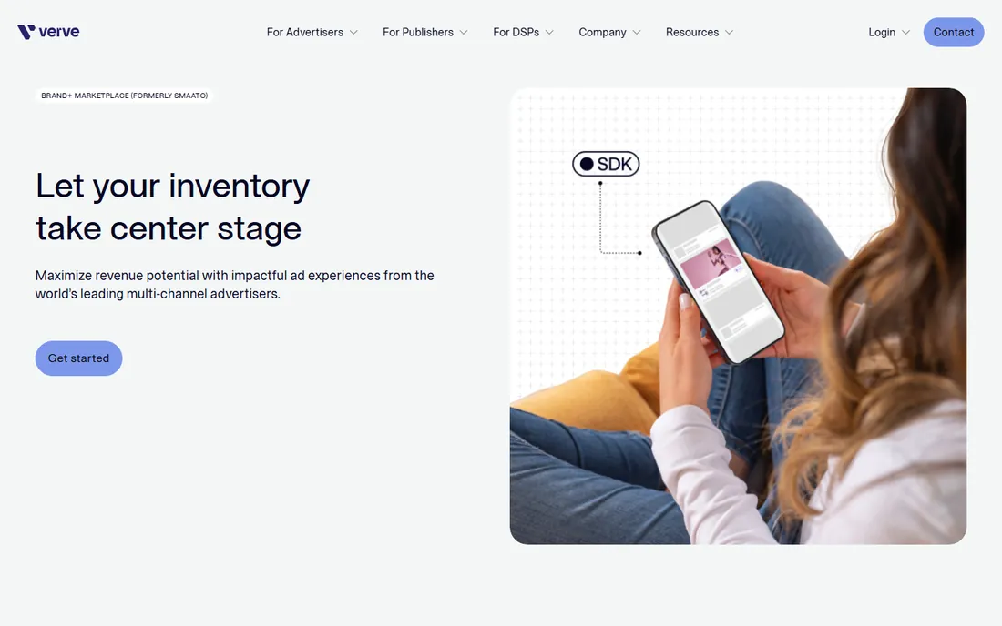 Verve homepage