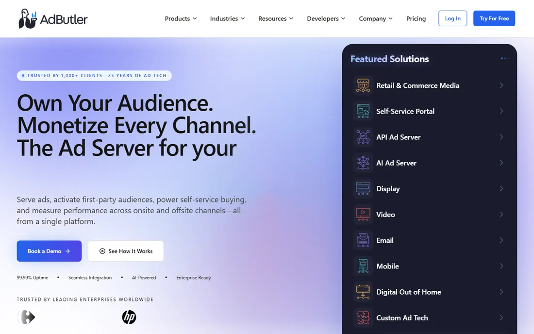 AdButler homepage