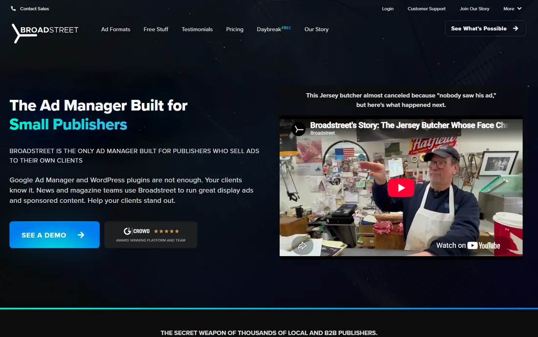 Broadstreet homepage