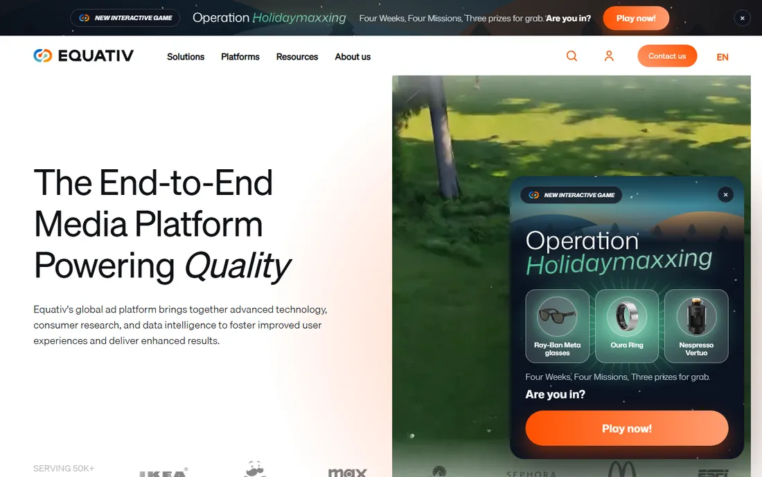 Equativ homepage