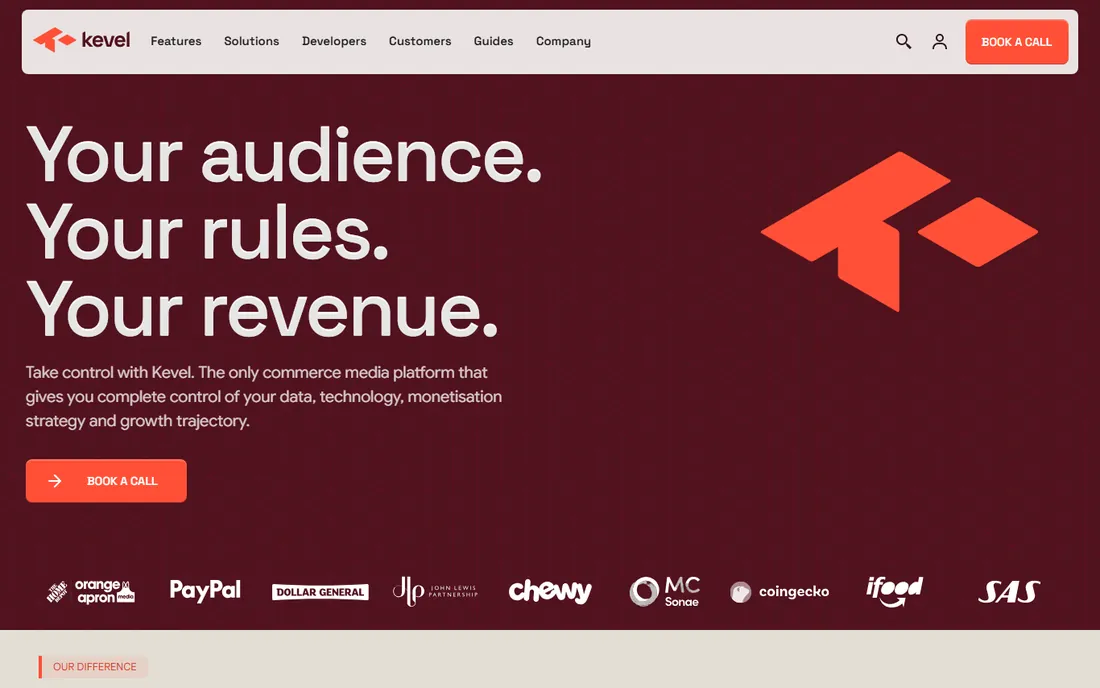 Kevel homepage